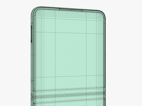 Samsung Galaxy Z Flip 7 Mint 3D Model