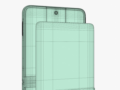 Samsung Galaxy Z Flip 7 Mint 3D Model