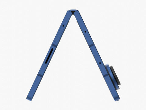 Samsung Galaxy Z Fold 7 Blue Shadow 3D Model
