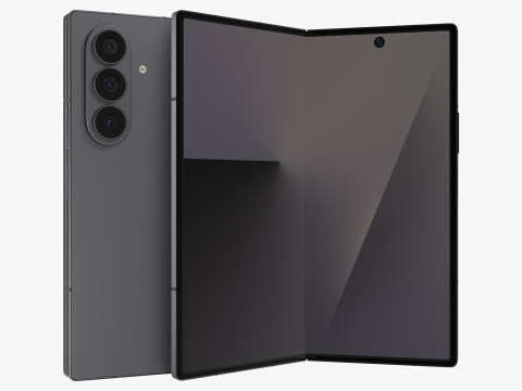 Samsung Galaxy Z Fold 7 jetblack Model 3D