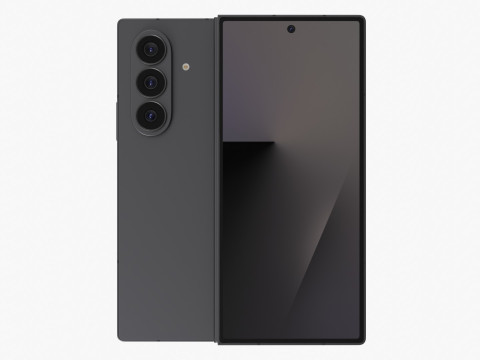 Samsung Galaxy Z Fold 7 jetblack Model 3D