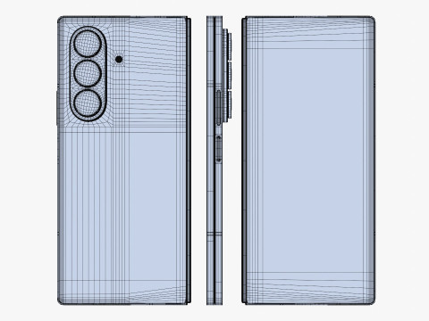 Samsung Galaxy Z Fold 7 3D Model