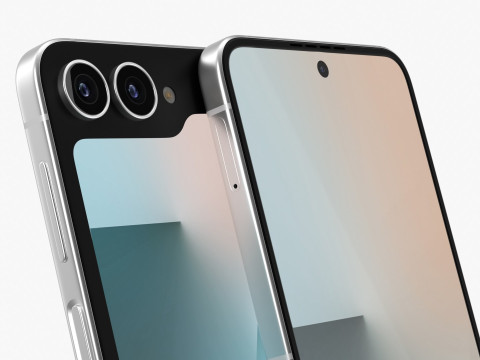 Samsung Galaxy Z Flip 7 FE White 3D Модель