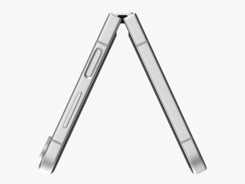 Samsung Galaxy Z Flip 7 FE White 3D Модель