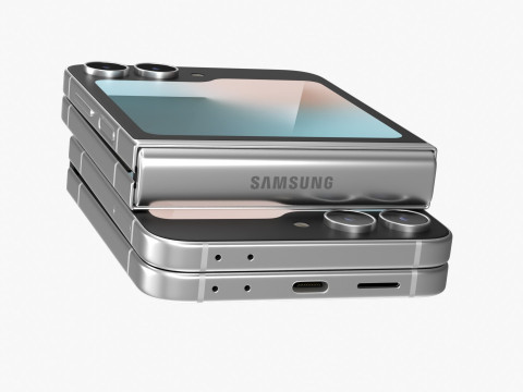 Samsung Galaxy Z Flip 7 FE White 3D Модель