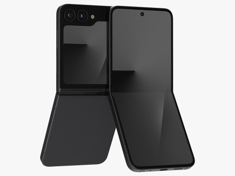 Samsung Galaxy Z Flip 7 FE Black 3D Modell