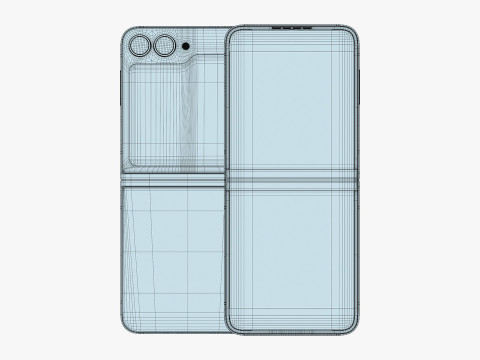 Samsung Galaxy Z Flip 7 FE 3Dモデル