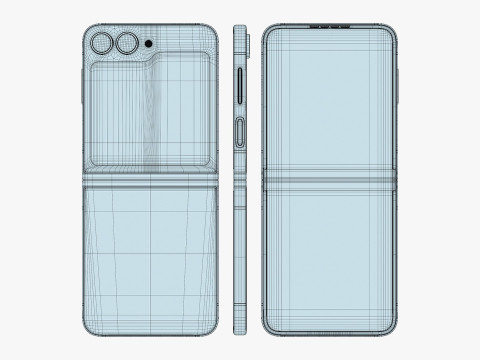 Samsung Galaxy Z Flip 7 FE 3Dモデル