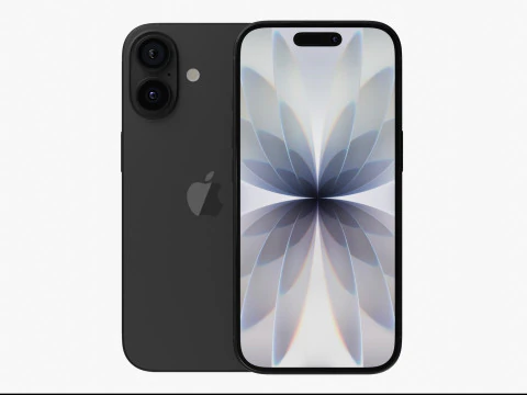 एप्पल आईफोन 17 ब्लैक 3D मॉडल