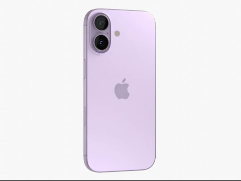 Apple iPhone 17 Lavender 3D Model
