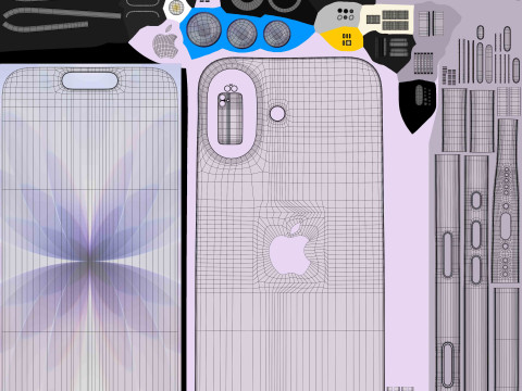 アップル iPhone 17 ブラック 3Dモデル
