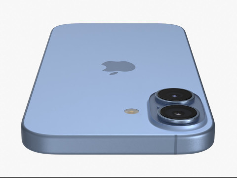 애플 아이폰 17 미스트 블루 3D 모델