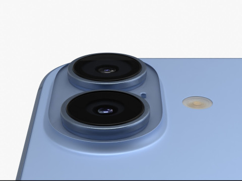 애플 아이폰 17 미스트 블루 3D 모델