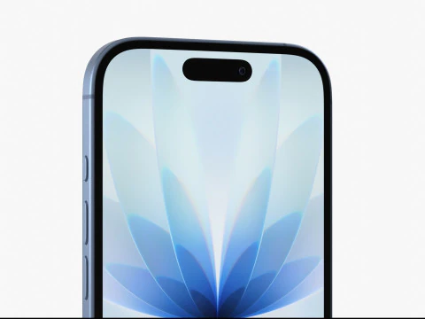 Apple iPhone 17 Mist Blue 3D Model
