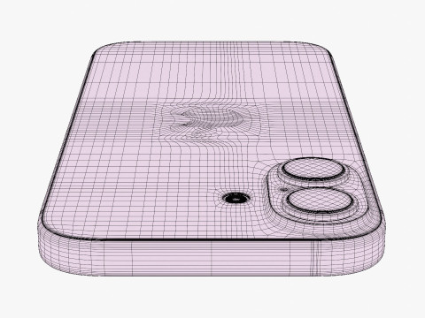 애플 아이폰 17 미스트 블루 3D 모델