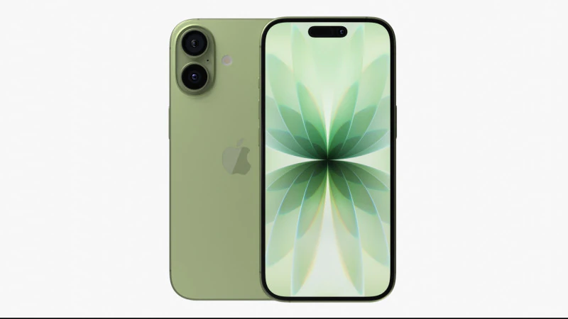 Apple iPhone 17 Sage 3D Model .c4d .max .obj .3ds .fbx .stl .blend 