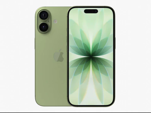 Apple iPhone 17 Sage 3D Model