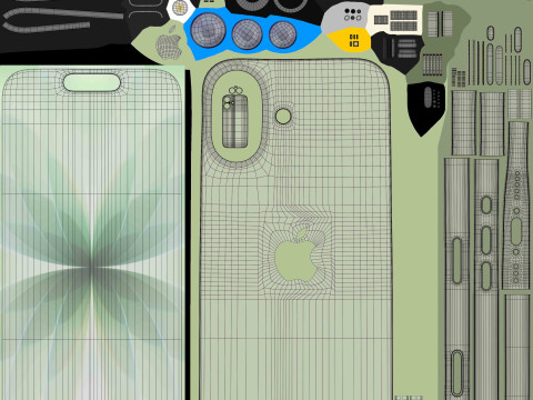 Apple iPhone 17 Sage Modello 3D