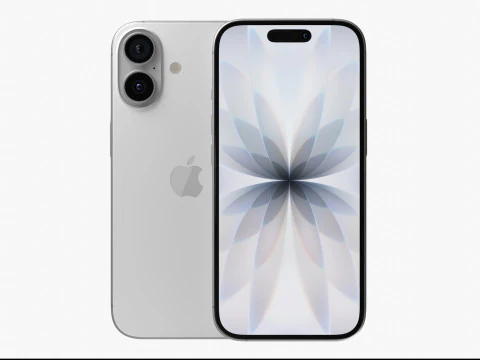 Apple iPhone 17 Белый 3D Модель