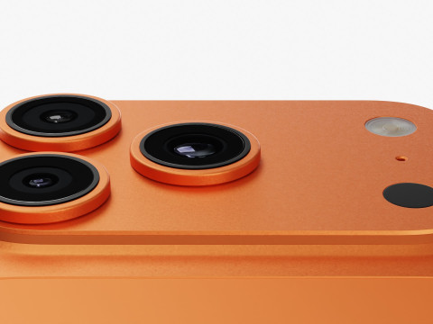 Apple iPhone 17 Pro Cosmic Orange 3D Model