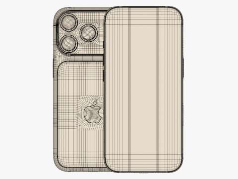 Apple iPhone 17 Pro Cosmic Orange 3D Model