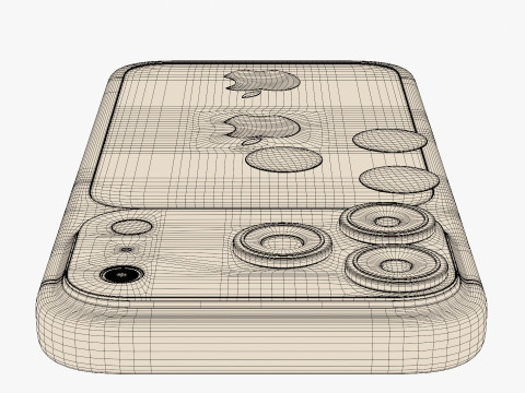 Apple iPhone 17 Pro Cosmic Orange 3D Model