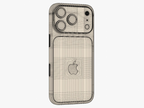 Apple iPhone 17 Pro Cosmic Orange 3D Model