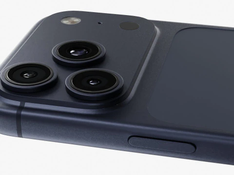 Apple iPhone 17 Pro Deep Blue 3D Model