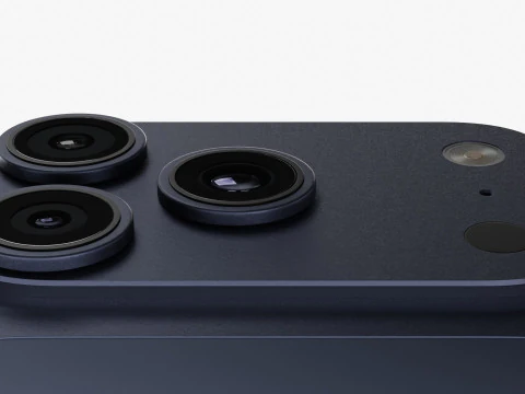 Apple iPhone 17 Pro Deep Blue 3D Model