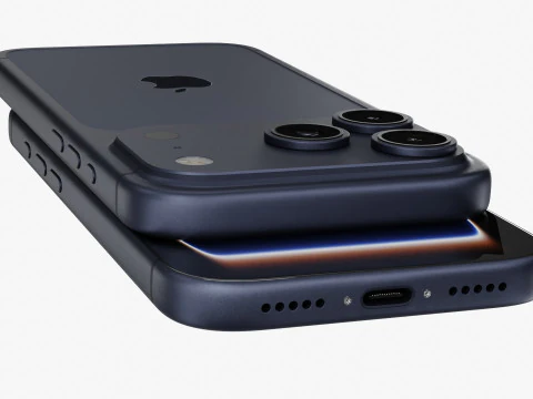 Apple iPhone 17 Pro Deep Blue 3D Model