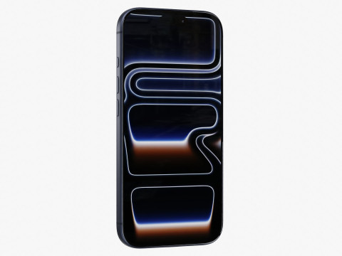 Apple iPhone 17 Pro Темно-синий 3D Модель