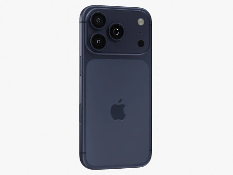 Apple iPhone 17 Pro Deep Blue 3D Model