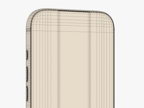 Apple iPhone 17 Pro Темно-синий 3D Модель