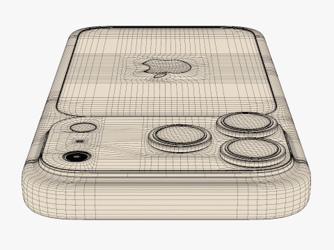 Apple iPhone 17 Pro Темно-синий 3D Модель