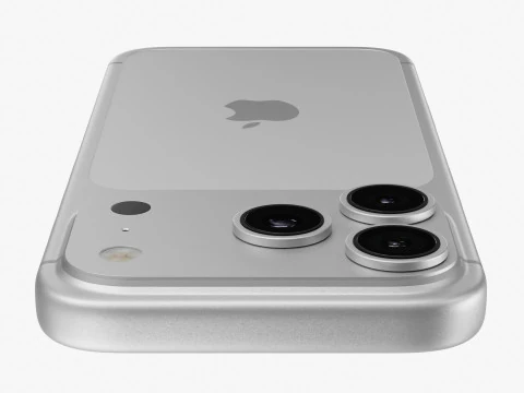 Apple iPhone 17 Pro Silver 3D Model