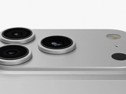 Apple iPhone 17 Pro Silver 3D Model