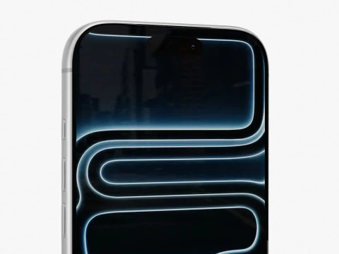 Apple iPhone 17 Pro Silver 3D Model