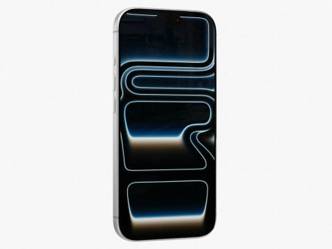 Apple iPhone 17 Pro Silver Model 3D