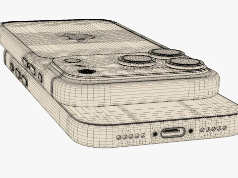 Apple iPhone 17 Pro Silver 3D Model