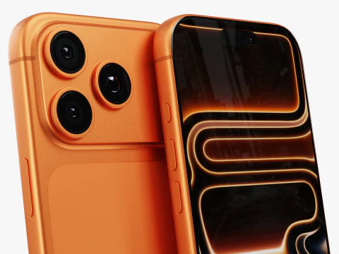 Яблоко Айфон 17 Про 3D Модель