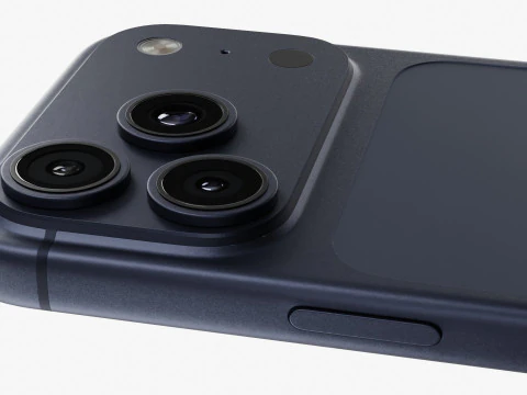 Яблоко Айфон 17 Про 3D Модель