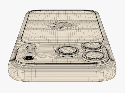 Яблоко Айфон 17 Про 3D Модель