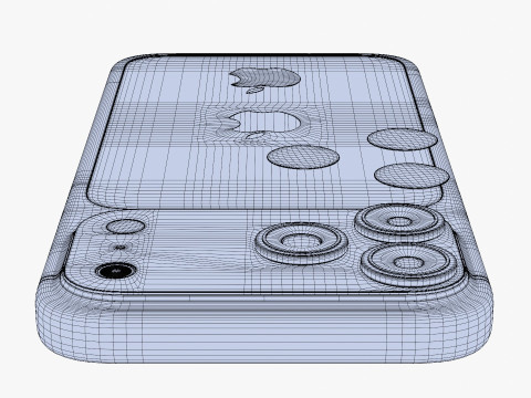 Apple iPhone 17 Pro Max Kosmisch Oranje 3D Model