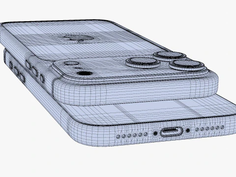 Apple iPhone 17 Pro Max Cosmic Orange 3D Model