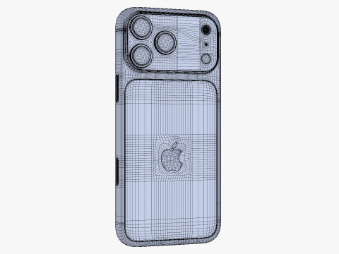 Apple iPhone 17 Pro Max Kosmisch Oranje 3D Model