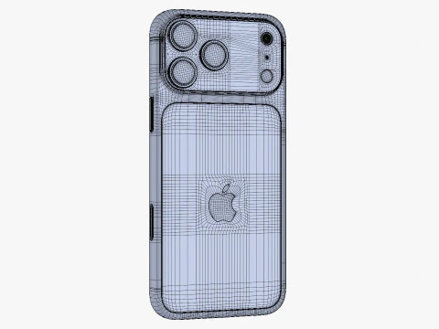Apple iPhone 17 Pro Max Cosmic Orange 3D Model