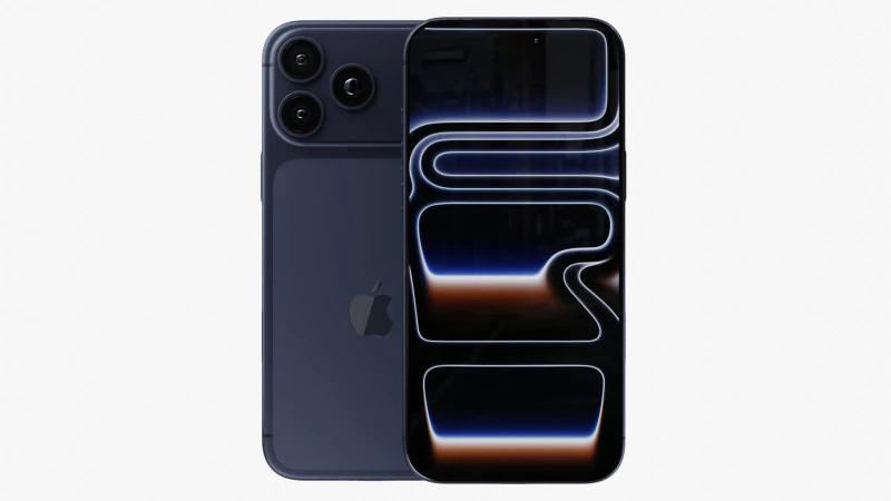 Apple iPhone 17 Pro Max Deep Blue 3D Model .c4d .max .obj .3ds .fbx .stl .blend