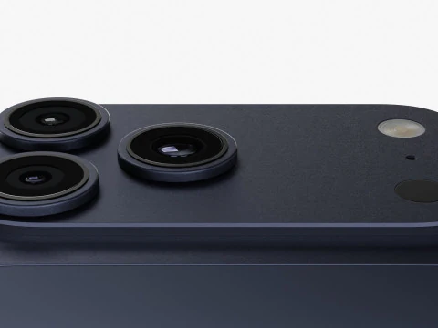 Apple iPhone 17 Pro Max Deep Blue 3D Model