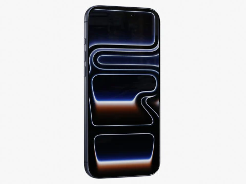 Apple iPhone 17 Pro Max Deep Blue 3D Model