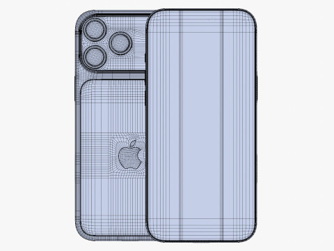 Apple iPhone 17 Pro Max Deep Blue 3Dモデル